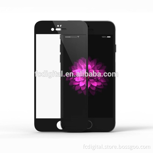 2016 silk printing screen protector tempered glass 9h 2.5d for iphone6/6plus